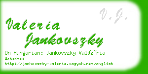 valeria jankovszky business card